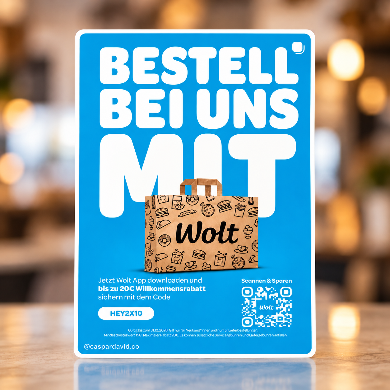 Das Caspar David über Wolt bestellen